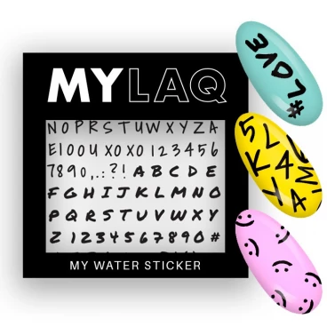 Naklejki na paznokcie litery My Alphabet Sticker