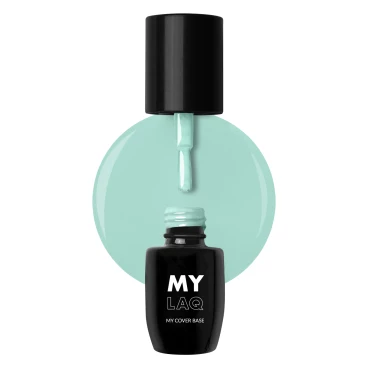 Lakier hybrydowy MYLAQ 5 ml - My Green Cover Base - OUTLET